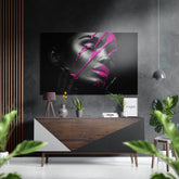Pink Feelings Brushed Aluminium Dibond Wall Art.
